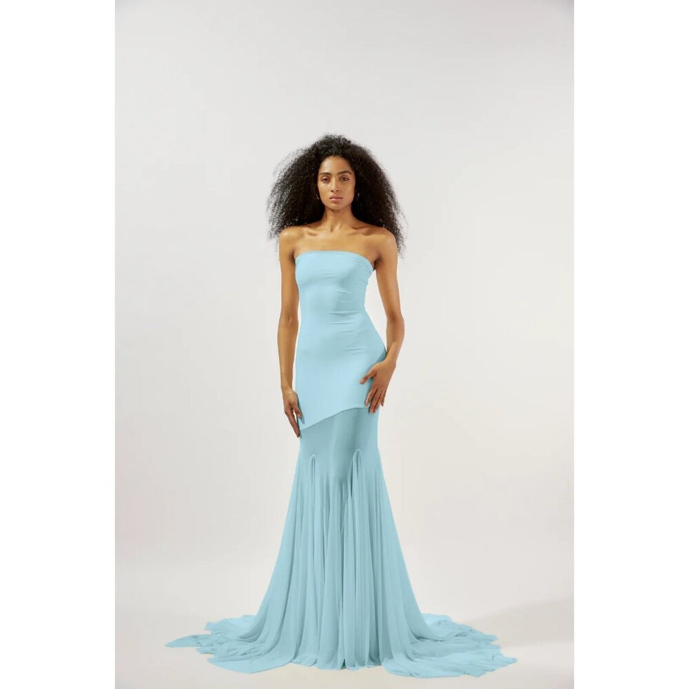 Deme by Gabriella x REVOLVE Dahlia Gown in Blue Large Womens Long Maxi - Picture 12 of 14